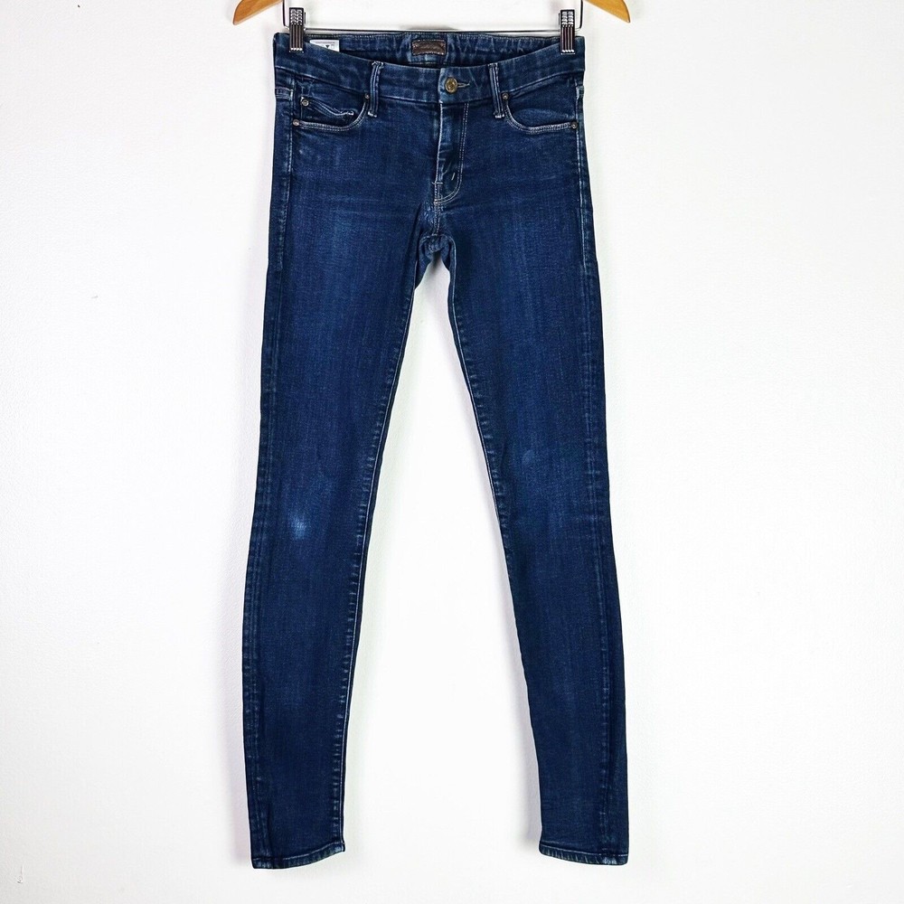 Mother The Looker Skinny Jeans in Forever and a Day Dark Wash Stretch Women's 26